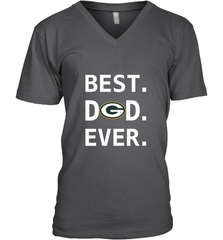 Best Green Bay Packers Dad Best Dad Ever NFL Football Fathers Day Men's V-Neck T-Shirt Men's V-Neck T-Shirt - amzapparel