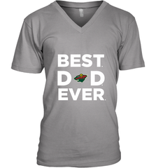 Best Minnesota Wild Dad Ever Hockey NHL Fathers Day GIft For Daddy Men's V-Neck T-Shirt Men's V-Neck T-Shirt - amzapparel