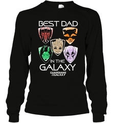 Marvel Guardians Of The Galaxy Best Dad In The Galaxy Father's Day Gifts Long Sleeve T-Shirt Long Sleeve T-Shirt - amzapparel
