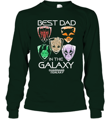 Marvel Guardians Of The Galaxy Best Dad In The Galaxy Father's Day Gifts Long Sleeve T-Shirt Long Sleeve T-Shirt - amzapparel