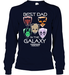Marvel Guardians Of The Galaxy Best Dad In The Galaxy Father's Day Gifts Long Sleeve T-Shirt