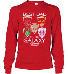 Marvel Guardians Of The Galaxy Best Dad In The Galaxy Father's Day Gifts Long Sleeve T-Shirt Long Sleeve T-Shirt - amzapparel