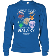 Marvel Guardians Of The Galaxy Best Dad In The Galaxy Father's Day Gifts Long Sleeve T-Shirt Long Sleeve T-Shirt - amzapparel