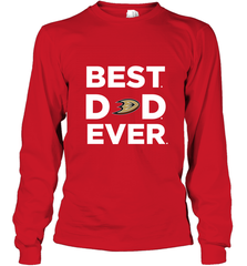 Best Anaheim Ducks Dad Ever Hockey NHL Fathers Day GIft For Daddy Long Sleeve T-Shirt Long Sleeve T-Shirt - amzapparel