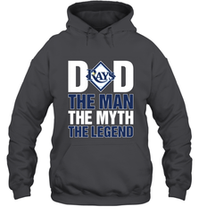 Tampa Bay Rays Dad The Man The Myth The Legend Father's Day MLB Hooded Sweatshirt Hooded Sweatshirt - amzapparel