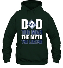 Tampa Bay Rays Dad The Man The Myth The Legend Father's Day MLB Hooded Sweatshirt Hooded Sweatshirt - amzapparel