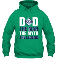 Tampa Bay Rays Dad The Man The Myth The Legend Father's Day MLB Hooded Sweatshirt Hooded Sweatshirt - amzapparel