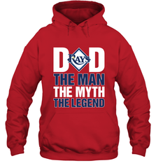 Tampa Bay Rays Dad The Man The Myth The Legend Father's Day MLB Hooded Sweatshirt Hooded Sweatshirt - amzapparel