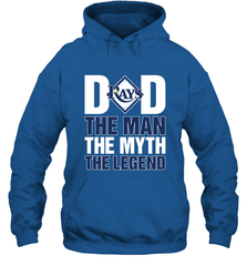 Tampa Bay Rays Dad The Man The Myth The Legend Father's Day MLB Hooded Sweatshirt Hooded Sweatshirt - amzapparel