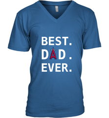 Best Los Angeles Angels Dad Ever Baseball MLB Fathers Day Men's V-Neck T-Shirt Men's V-Neck T-Shirt - amzapparel