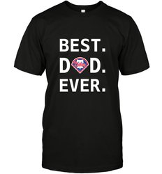 Best Philadelphia Phillies Dad Ever Baseball MLB Fathers Day Men's T-Shirt