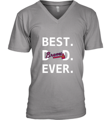 Best Atlanta Braves Dad Ever Baseball MLB Fathers Day Men's V-Neck T-Shirt Men's V-Neck T-Shirt - amzapparel