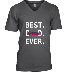 Best Atlanta Braves Dad Ever Baseball MLB Fathers Day Men's V-Neck T-Shirt Men's V-Neck T-Shirt - amzapparel