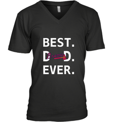Best Atlanta Braves Dad Ever Baseball MLB Fathers Day Men's V-Neck T-Shirt Men's V-Neck T-Shirt - amzapparel