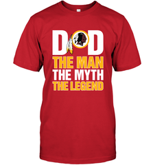 Washington Redskins Dad The Man The Myth The Legend NFL Father's Day Men's T-Shirt Men's T-Shirt - amzapparel