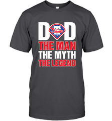 Philadelphia Phillies Dad The Man The Myth The Legend Father's Day MLB Men's T-Shirt Men's T-Shirt - amzapparel