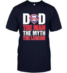 Philadelphia Phillies Dad The Man The Myth The Legend Father's Day MLB Men's T-Shirt Men's T-Shirt - amzapparel