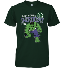 Marvel Hulk Incredible Dad Father's Day Gifts Men's Premium T-Shirt Men's Premium T-Shirt - amzapparel