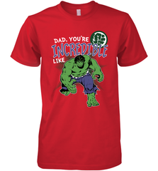 Marvel Hulk Incredible Dad Father's Day Gifts Men's Premium T-Shirt Men's Premium T-Shirt - amzapparel