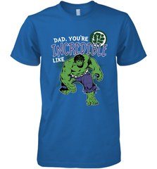 Marvel Hulk Incredible Dad Father's Day Gifts Men's Premium T-Shirt Men's Premium T-Shirt - amzapparel