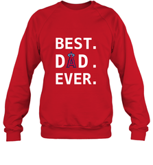 Best Los Angeles Angels Dad Ever Baseball MLB Fathers Day Crewneck Sweatshirt Crewneck Sweatshirt - amzapparel