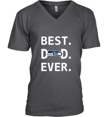 Best Seattle Seahawks Dad Best Dad Ever NFL Football Fathers Day Men's V-Neck T-Shirt Men's V-Neck T-Shirt - amzapparel
