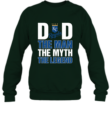 Kansas City Royals Dad The Man The Myth The Legend Father's Day MLB Crewneck Sweatshirt Crewneck Sweatshirt - amzapparel