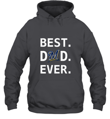 Best Milwaukee Brewers Dad Ever Baseball MLB Fathers Day Hooded Sweatshirt Hooded Sweatshirt - amzapparel