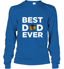 Best Chicago Blackhawks Dad Ever Hockey NHL Fathers Day GIft For Daddy Long Sleeve T-Shirt Long Sleeve T-Shirt - amzapparel