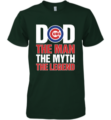 Chicago Cubs Dad The Man The Myth The Legend Father's Day MLB Men's Premium T-Shirt Men's Premium T-Shirt - amzapparel