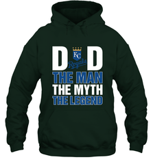 Kansas City Royals Dad The Man The Myth The Legend Father's Day MLB Hooded Sweatshirt Hooded Sweatshirt - amzapparel