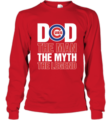 Chicago Cubs Dad The Man The Myth The Legend Father's Day MLB Long Sleeve T-Shirt Long Sleeve T-Shirt - amzapparel