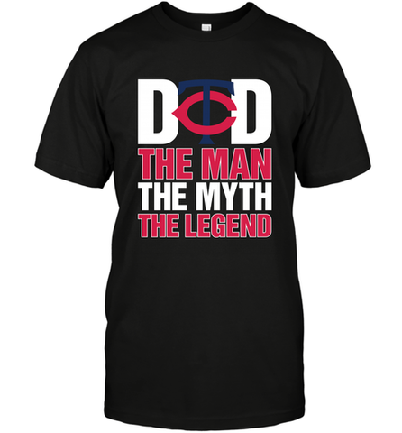 Minnesota Twins Dad The Man The Myth The Legend Father's Day MLB Men's T-Shirt Men's T-Shirt / Black / S Men's T-Shirt - amzapparel