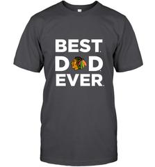 Best Chicago Blackhawks Dad Ever Hockey NHL Fathers Day GIft For Daddy Men's T-Shirt Men's T-Shirt - amzapparel