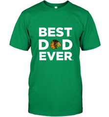 Best Chicago Blackhawks Dad Ever Hockey NHL Fathers Day GIft For Daddy Men's T-Shirt Men's T-Shirt - amzapparel