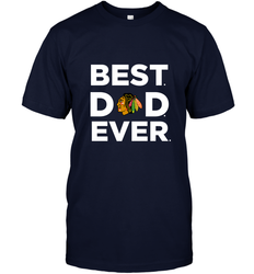 Best Chicago Blackhawks Dad Ever Hockey NHL Fathers Day GIft For Daddy Men's T-Shirt