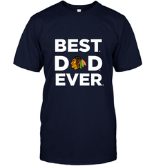 Best Chicago Blackhawks Dad Ever Hockey NHL Fathers Day GIft For Daddy Men's T-Shirt Men's T-Shirt - amzapparel