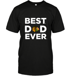 Best Chicago Blackhawks Dad Ever Hockey NHL Fathers Day GIft For Daddy Men's T-Shirt
