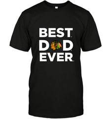 Best Chicago Blackhawks Dad Ever Hockey NHL Fathers Day GIft For Daddy Men's T-Shirt Men's T-Shirt - amzapparel