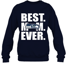 Best Seattle Seahawks Mom Ever NFL Team Mother's Day Gift Crewneck Sweatshirt