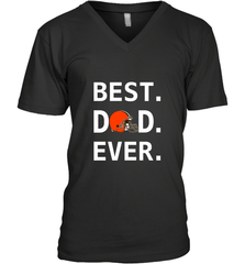 Best Cleveland Browns Dad Best Dad Ever NFL Football Fathers Day Men's V-Neck T-Shirt Men's V-Neck T-Shirt - amzapparel