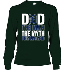 Detroit Tigers Dad The Man The Myth The Legend Father's Day MLB Long Sleeve T-Shirt Long Sleeve T-Shirt - amzapparel