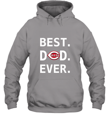 Best Cincinnati Reds Dad Ever Baseball MLB Fathers Day Hooded Sweatshirt Hooded Sweatshirt - amzapparel