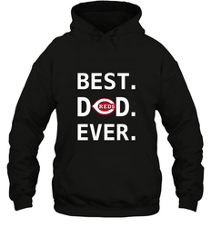 Best Cincinnati Reds Dad Ever Baseball MLB Fathers Day Hooded Sweatshirt