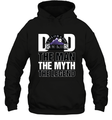 Colorado Rockies Dad The Man The Myth The Legend Father's Day MLB Hooded Sweatshirt Hooded Sweatshirt - amzapparel