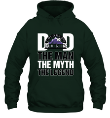 Colorado Rockies Dad The Man The Myth The Legend Father's Day MLB Hooded Sweatshirt Hooded Sweatshirt - amzapparel