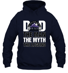 Colorado Rockies Dad The Man The Myth The Legend Father's Day MLB Hooded Sweatshirt Hooded Sweatshirt - amzapparel