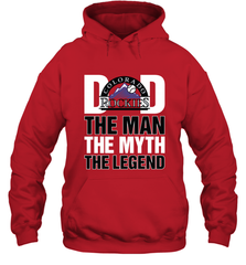 Colorado Rockies Dad The Man The Myth The Legend Father's Day MLB Hooded Sweatshirt Hooded Sweatshirt - amzapparel