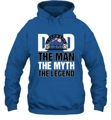 Colorado Rockies Dad The Man The Myth The Legend Father's Day MLB Hooded Sweatshirt Hooded Sweatshirt - amzapparel