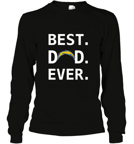 Best Los Angeles Chargers Dad Best Dad Ever NFL Football Fathers Day Long Sleeve T-Shirt Long Sleeve T-Shirt / Black / S Long Sleeve T-Shirt - amzapparel